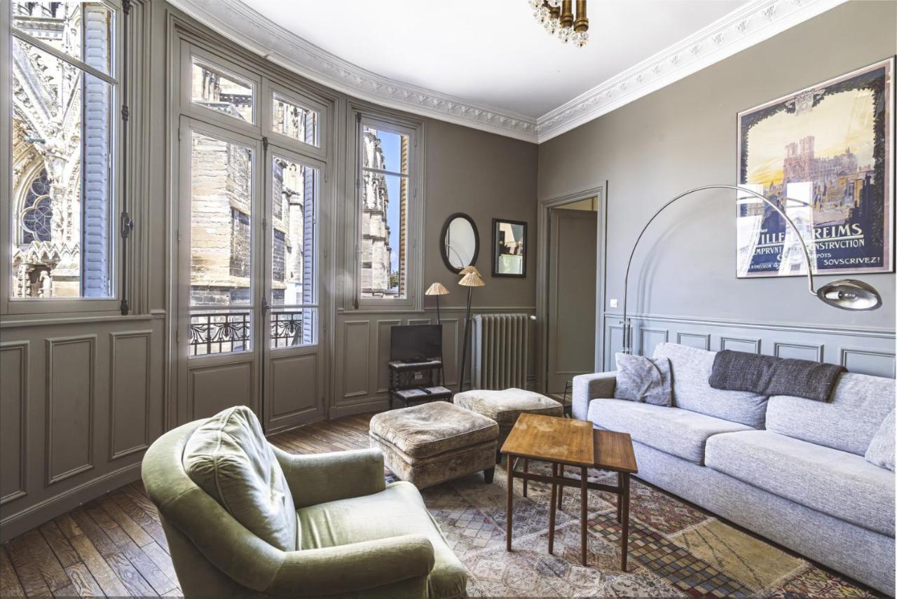 Apartament Au Pied De La Cathedrale #Vuemagique Reims Zewnętrze zdjęcie